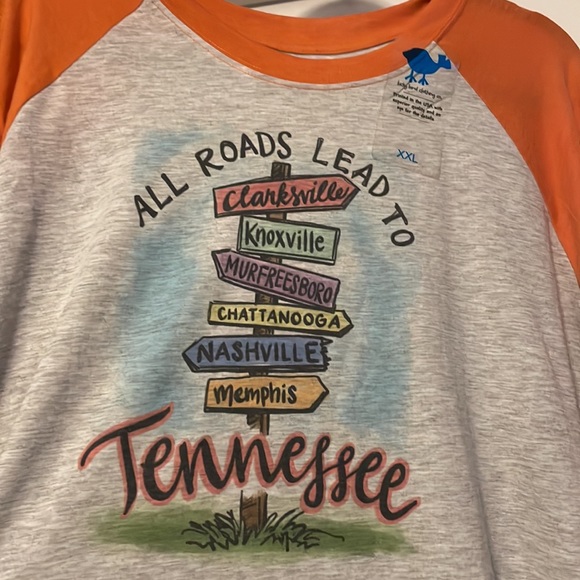 NWT All Roads Lead to Tennessee tshirt - Picture 2 of 4